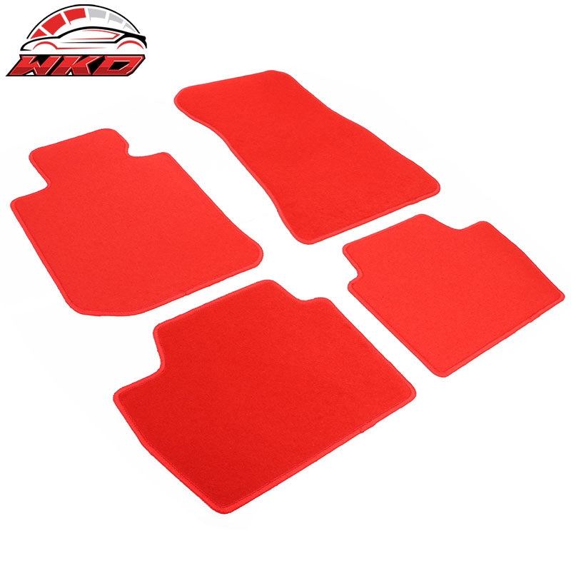 21-27 G22 4 Series Nylon Front Rear Carpet Set Floor Mats Liner Red FOR: (BMW)