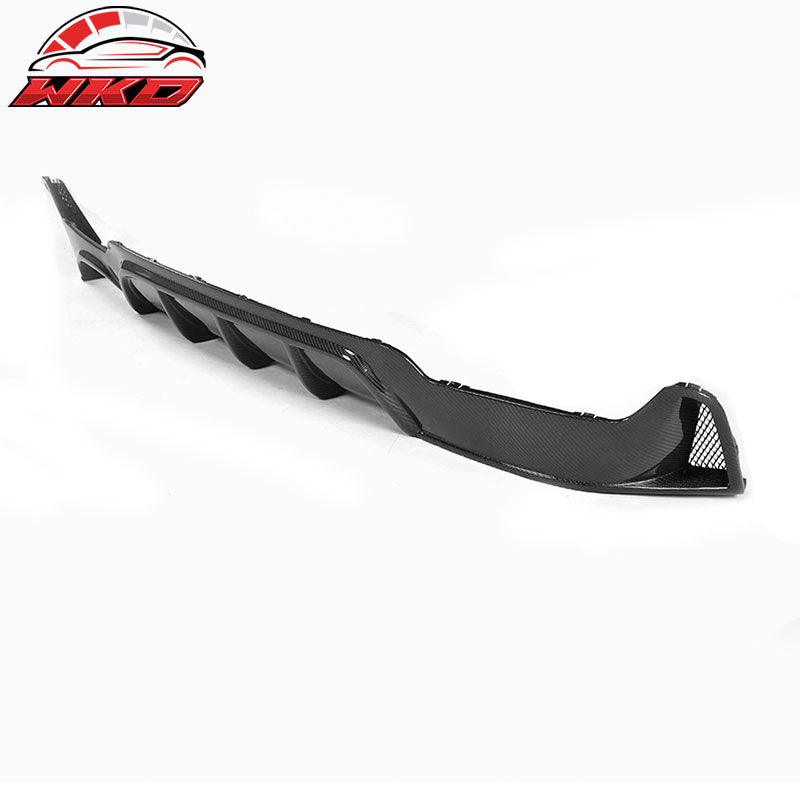 Fits 14-20 BMW 4 Series 428i 430i P Style Rear Bumper Diffuser Carbon Fiber CF