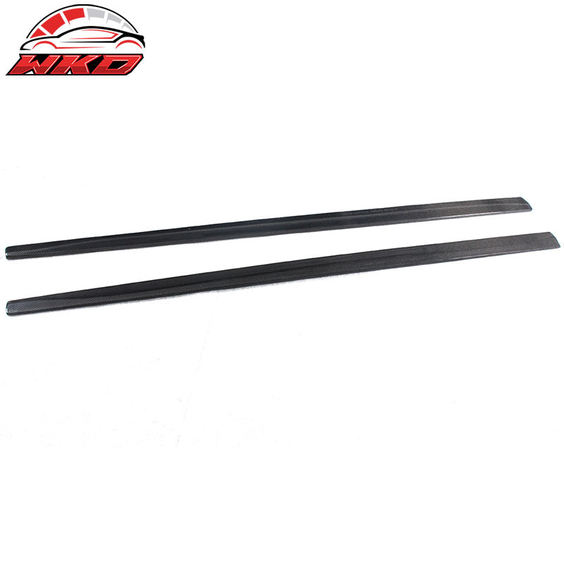 Fits 14-20 BMW 4-Series F32 F33 F36 MP Style 2PCS Side Skirts Matte Carbon Fiber