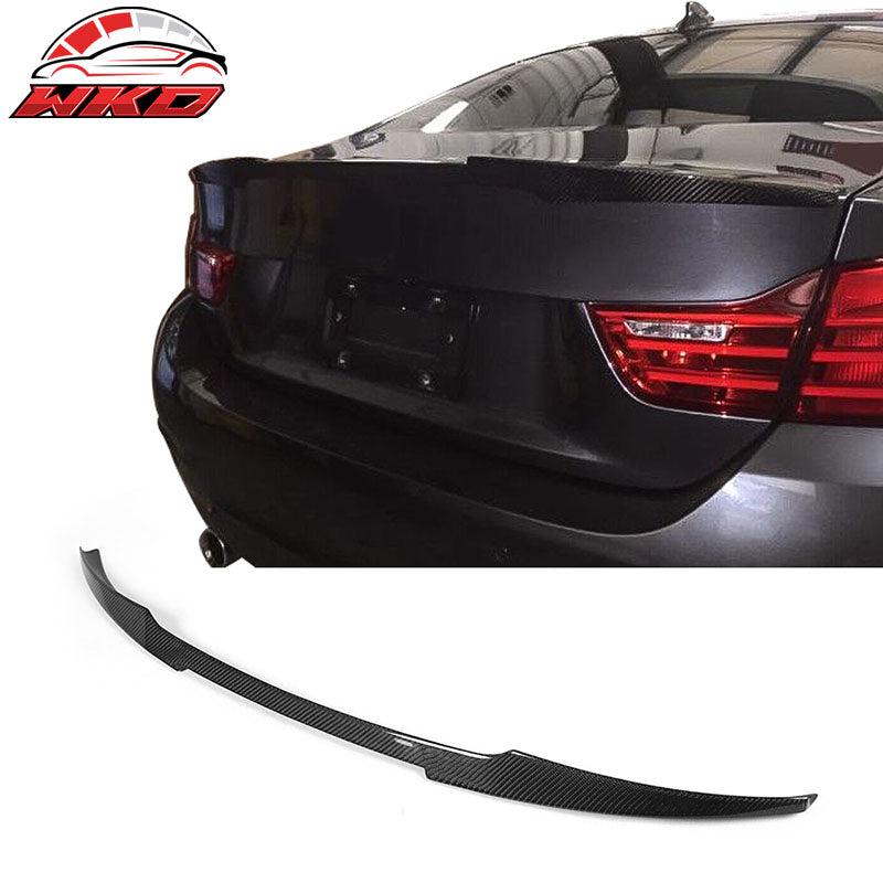 Fits 14-20 BMW F32 4 Series Coupe M4 Style Rear Trunk Spoiler Matte Carbon Fiber