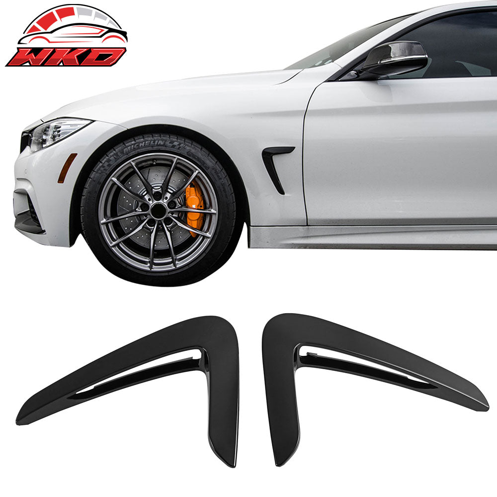 Fits 14-16 BMW 4-Series F32 F33 F36 Side Fender Air Flow Vent Painted #475 Black