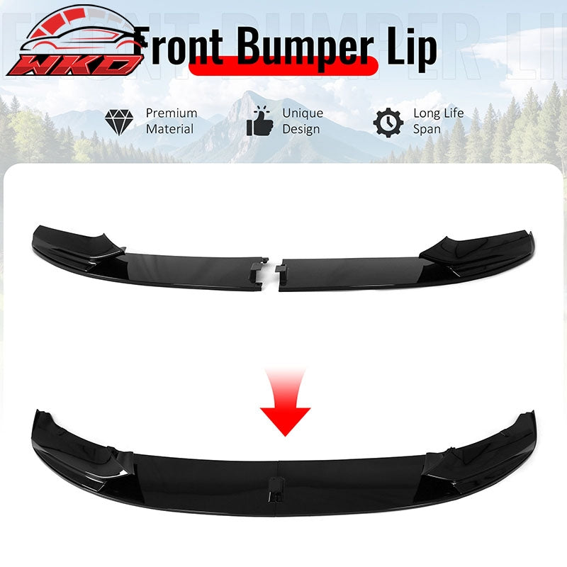 Wholesale 11-16 BMW 5 Series F10 M Sport Mtech MP Style Front Bumper Lip Gloss Black - Wikond Auto