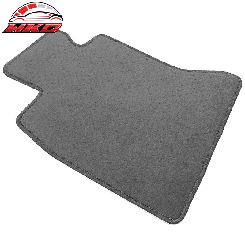 11-16 F10 5-Series 4PCS Floor Mats Liner Front Rear Nylon Grey Carpet FOR: (BMW)