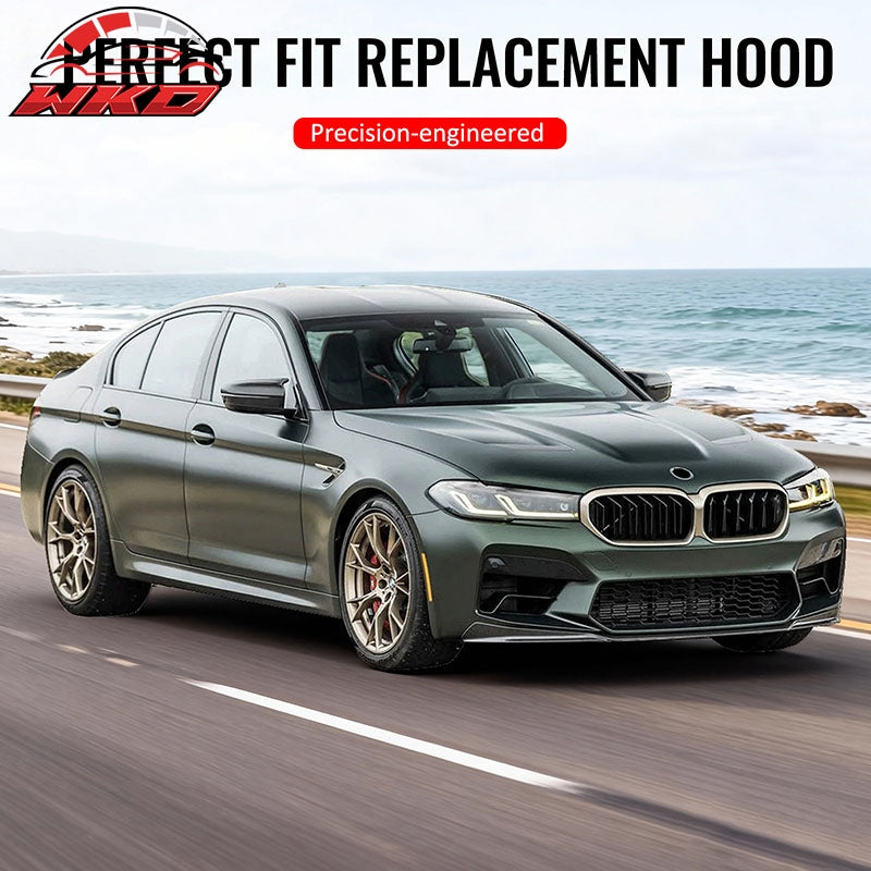 Fits 17-23 BMW 5 Series G30& F90 M5 Aluminum Front Hood Cover - M5 CS Style