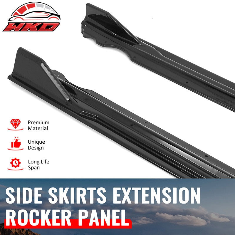 Wholesale 17-23 BMW 5 Series G30 F90 M5 IKON Style Side Skirts Panel Gloss Black ABS - Wikond Auto
