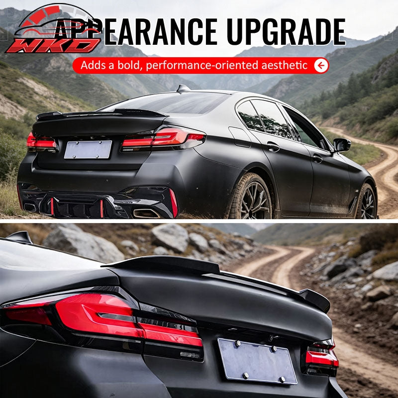 Wholesale 17-23 BMW 5 Series G30 F90 M5 IKON Style Trunk Spoiler Wing Gloss Black ABS - Wikond Auto
