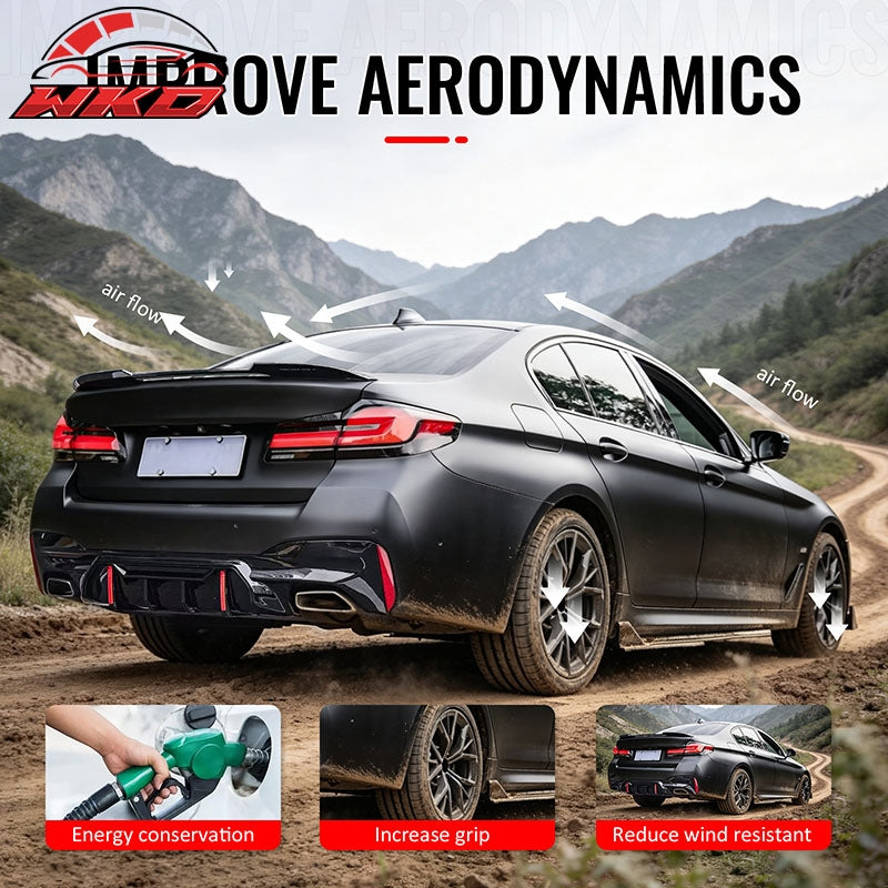 Wholesale 17-23 BMW 5 Series G30 F90 M5 IKON Style Trunk Spoiler Wing Gloss Black ABS - Wikond Auto