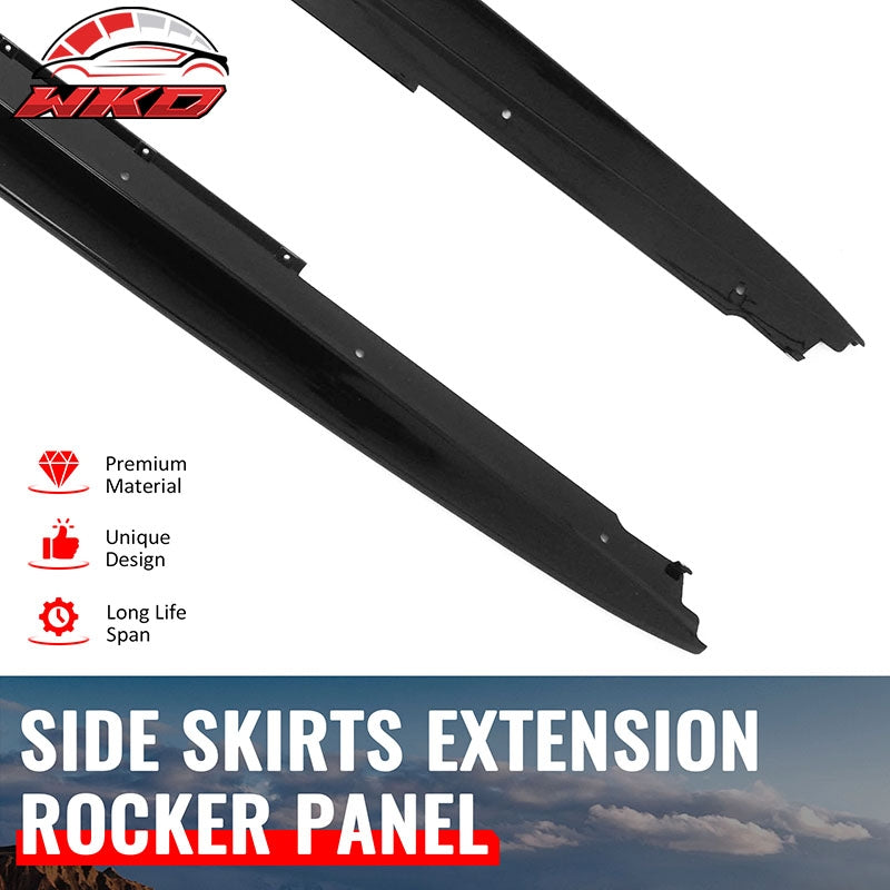 Wholesale 17-23 BMW 5 Series G30 F90 M5 M Performance Style Side Skirts Gloss Black - Wikond Auto