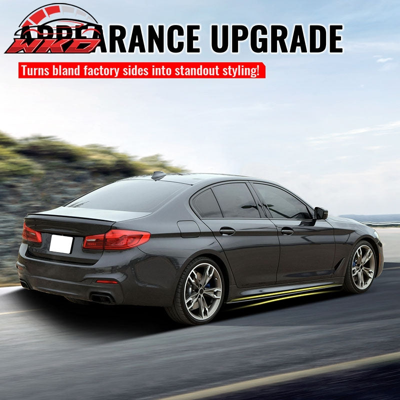 Wholesale 17-23 BMW 5 Series G30 F90 M5 M Performance Style Side Skirts Gloss Black - Wikond Auto