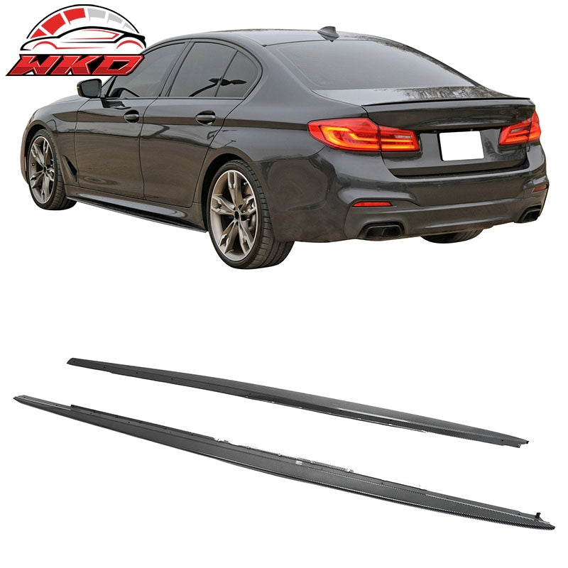 Wholesale 17-23 BMW 5 Series G30 F90 M5 MP Style Side Skirts Carbon Fiber Print ABS - Wikond Auto