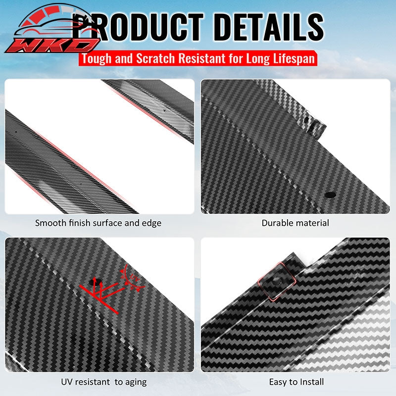 Wholesale 17-23 BMW 5 Series G30 F90 M5 MP Style Side Skirts Carbon Fiber Print ABS - Wikond Auto