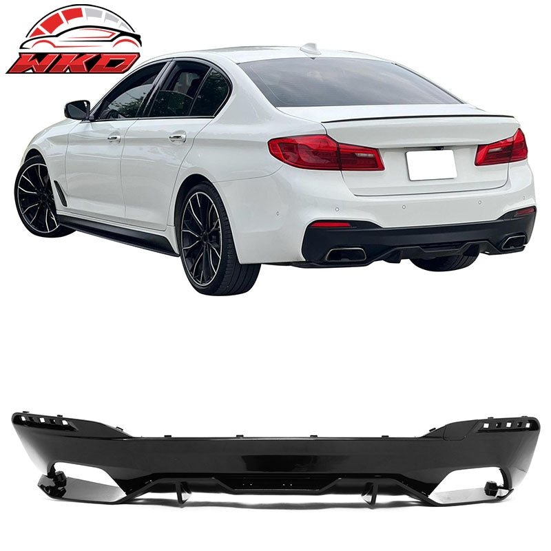 Wholesale For 17-23 BMW 5 Series G30 M Sport Gloss Black Rear Diffuser M Performance Style