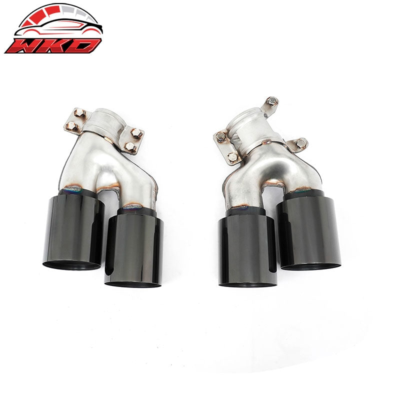 Wholesale 17-20 BMW 5 Series G30 M5 Style Stainless Steel Quad Exhaust Tips - Black
