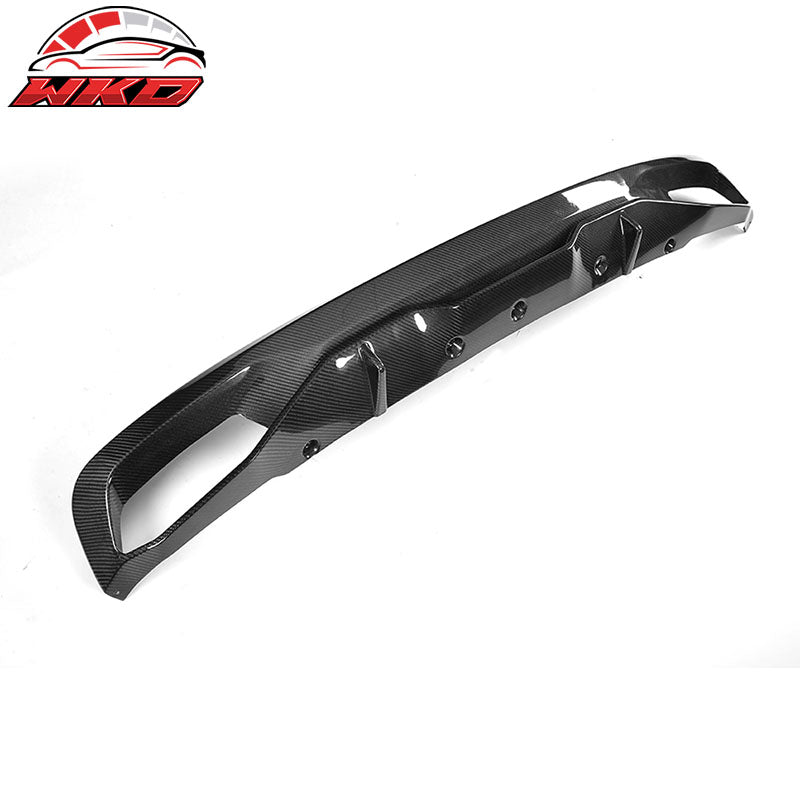 Fits 17-20 BMW G30 5 Series MP Style Rear Bumper Lip Diffuser Matte Carbon Fiber