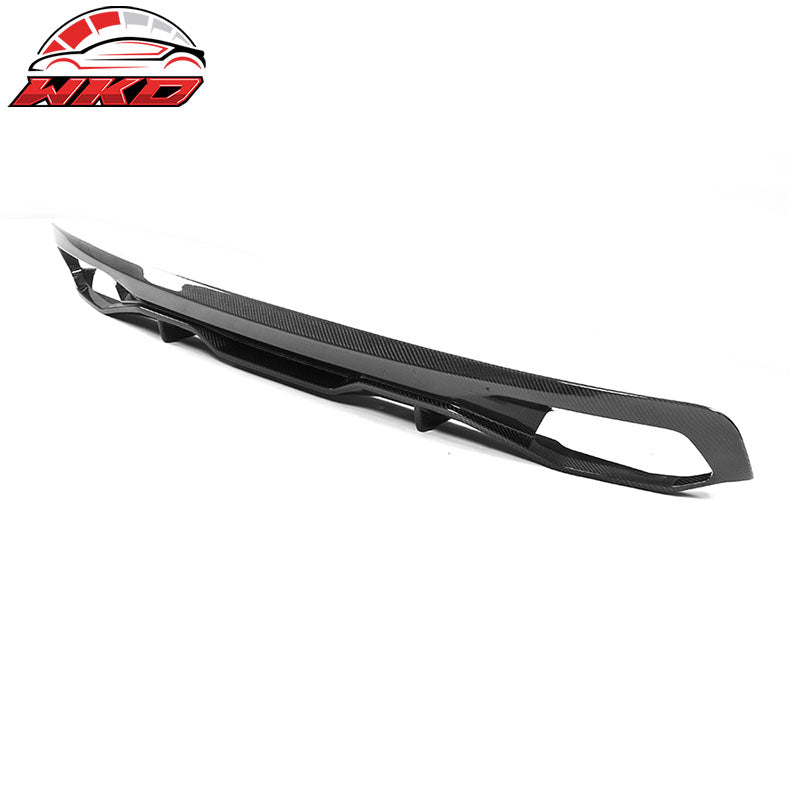 Fits 17-20 BMW G30 5 Series MP Style Rear Bumper Lip Diffuser Matte Carbon Fiber