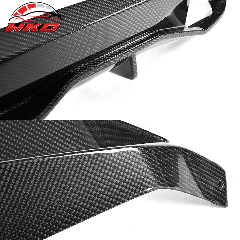 Fits 17-20 BMW G30 5 Series MP Style Rear Bumper Lip Diffuser Matte Carbon Fiber