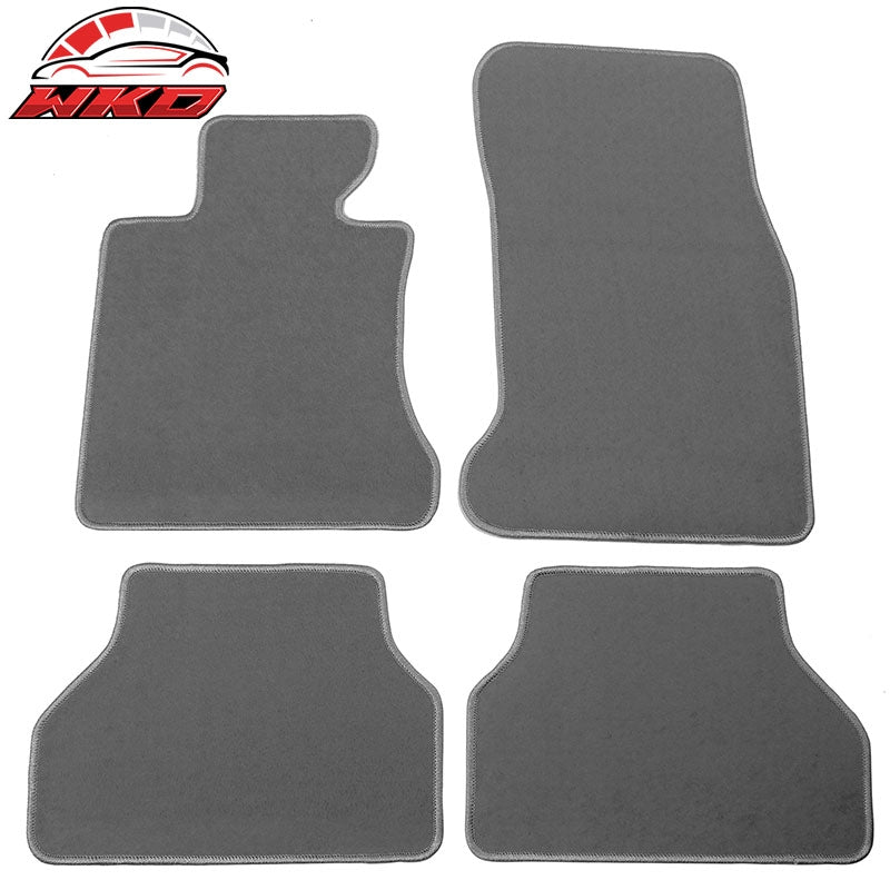 Wholesale 05-10 E60 5-Series Sedan Floor Mat Front & Rear Nylon Grey Carpet 4PC FOR: (BMW)