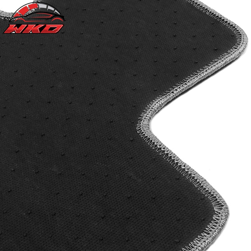 05-10 E60 5-Series Sedan Floor Mat Front & Rear Nylon Grey Carpet 4PC FOR: (BMW)