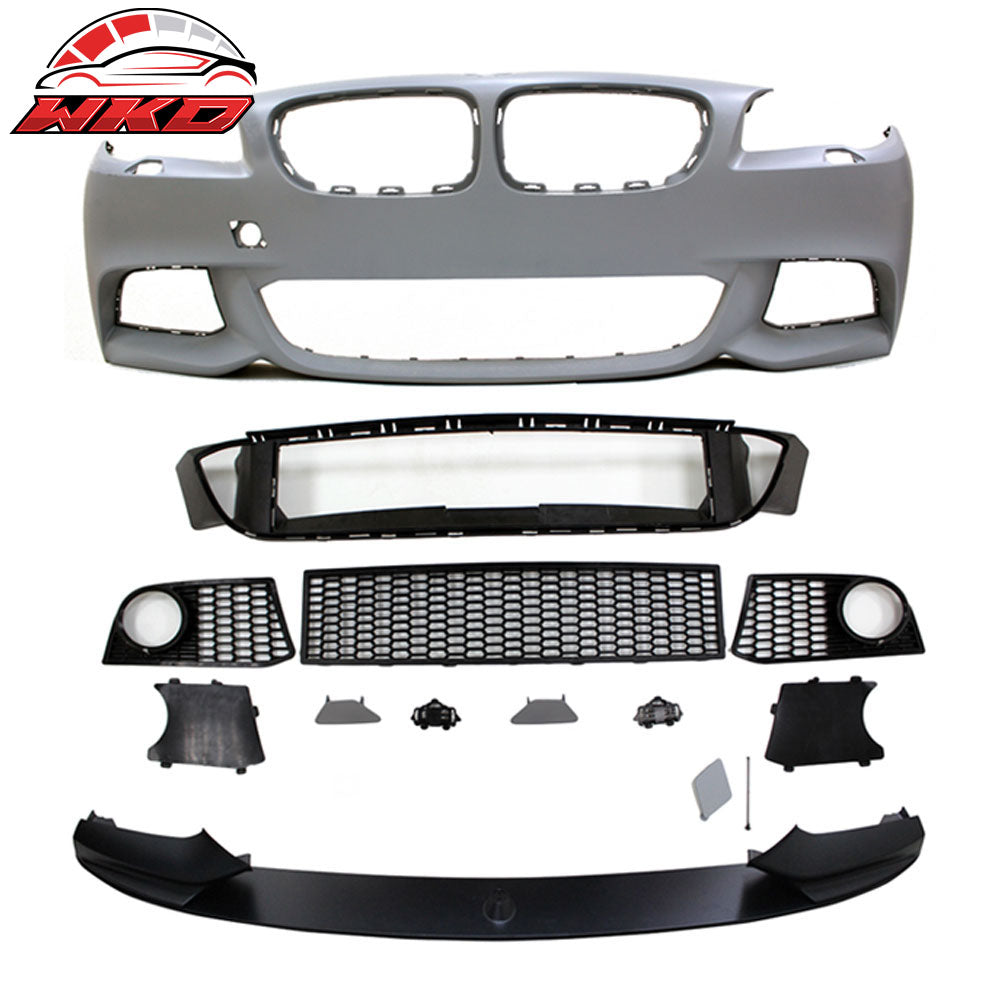 Wholesale 11-16 5-Series F10 4Dr M-P Style Front Bumper Fog Cover Polypropylene