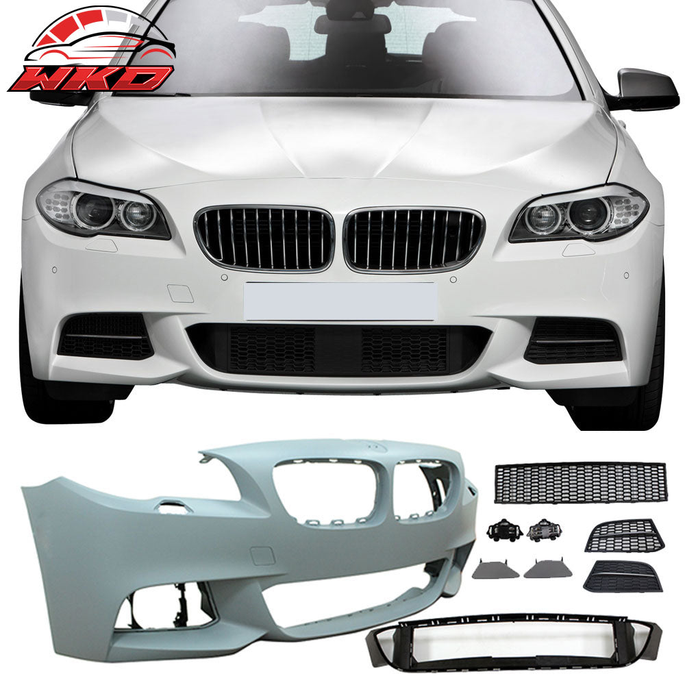 Fits 14-16 F10 5 Series LCI M-T M Sport Front Bumper Cover Conversion Grille