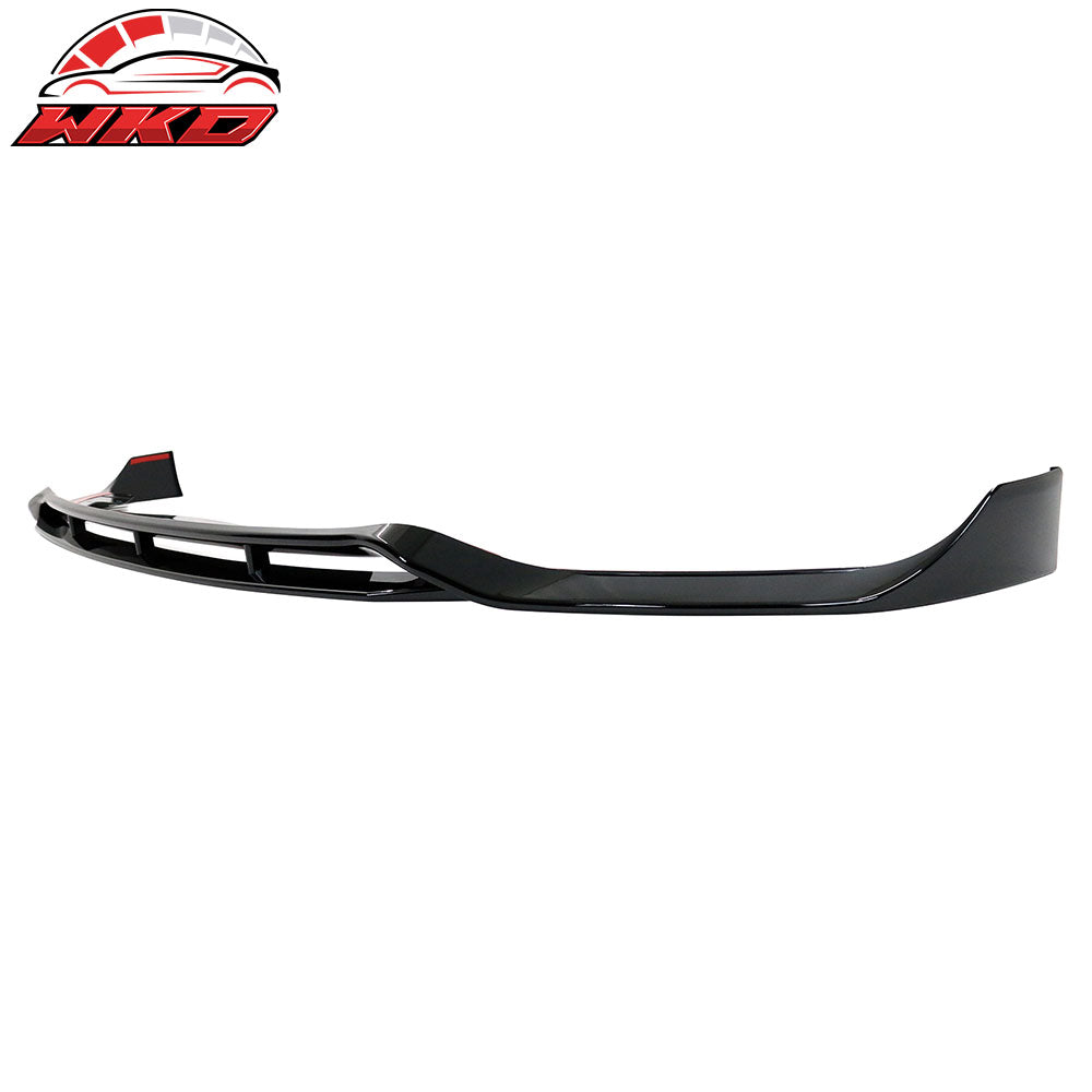 Fits 21-23 BMW G30 G31 LCI 5-Series Front Bumper Lip Gloss Black Chin Spoiler