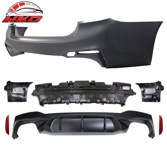 Wholesale 17-20 BMW G30 Sedan M5 Style Rear Bumper Cover Conversion w/ Diffuser - PP