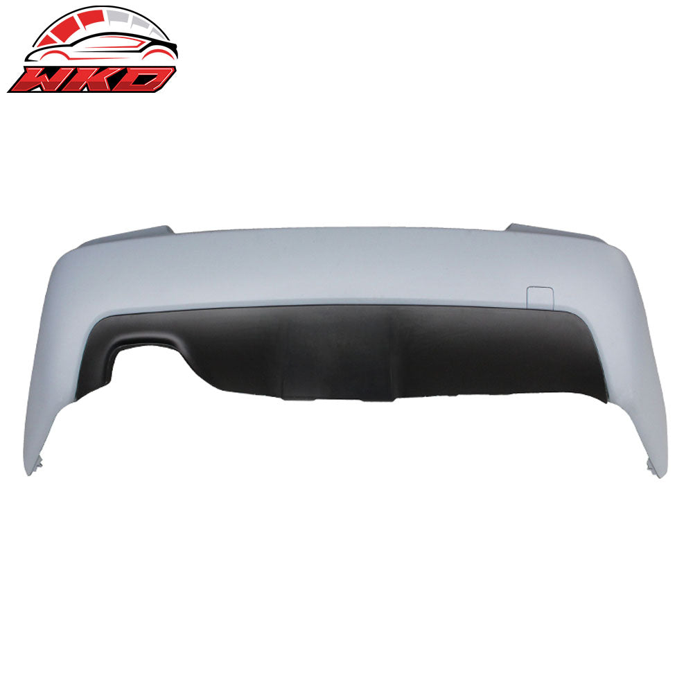 Fits 04-10 BMW E60 M-Tech Style Rear Bumper Cover w/ Twin Muffler Single Out PP