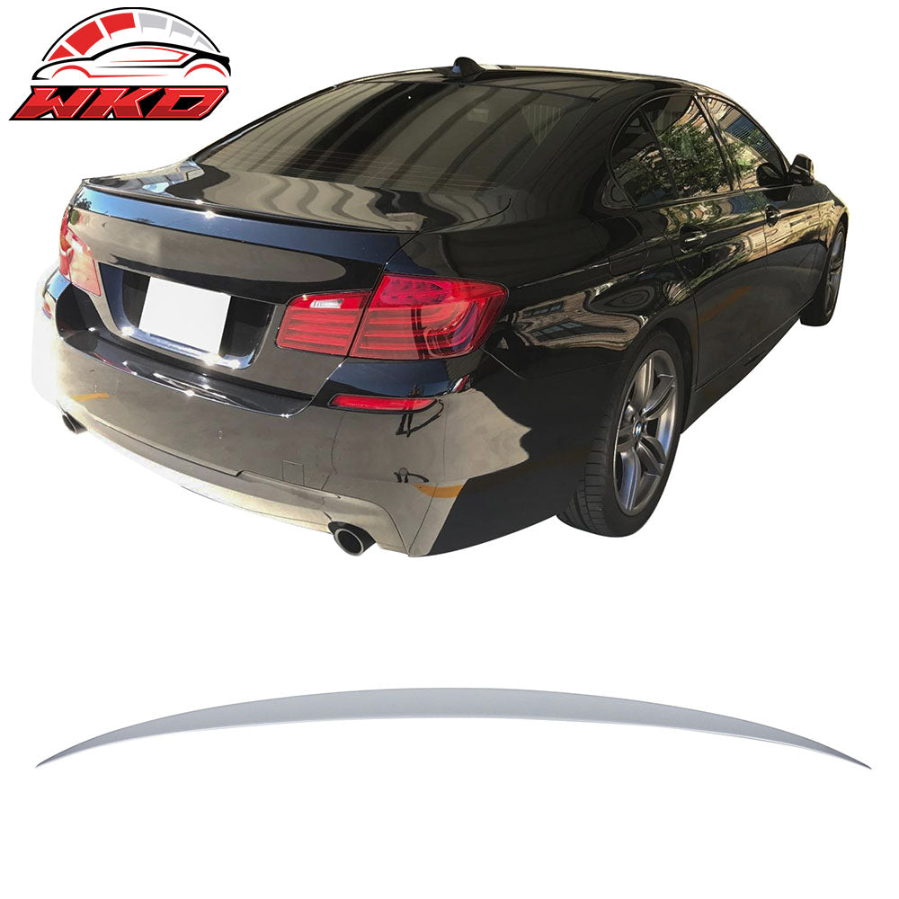 Fits 11-16 BMW 5-Series F10 Sedan M5 Style Trunk Spoiler ABS Painted #A83 Silver