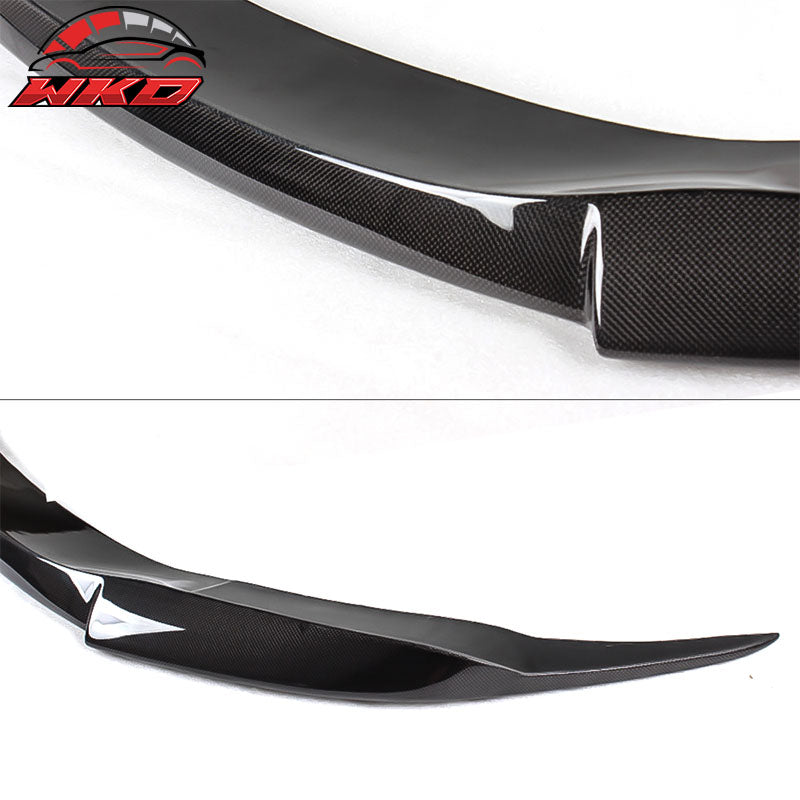Fits 06-10 BMW 6 Series E64 M6 V Style Front Bumper Lip Spoiler Kit Carbon Fiber