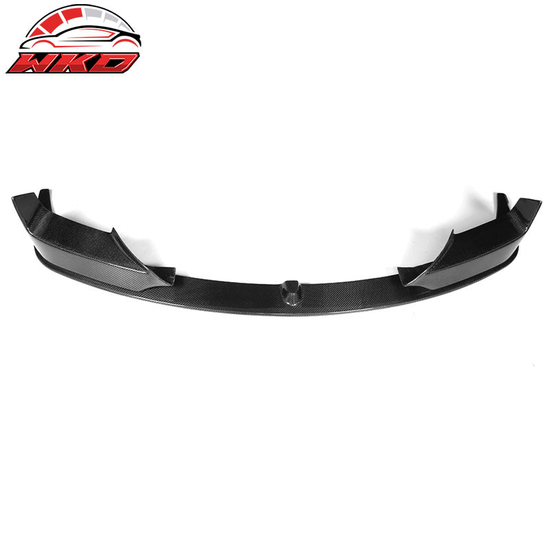 Fits 12-17 BMW F12 6-Series Performance 3PCS Front Bumper Lip Matte Carbon Fiber