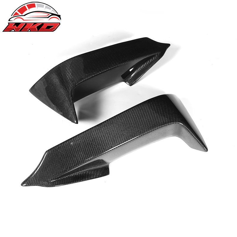 Fits 12-17 BMW F12 F13 MP Style Front Bumper Lip Splitters Matte Carbon Fiber