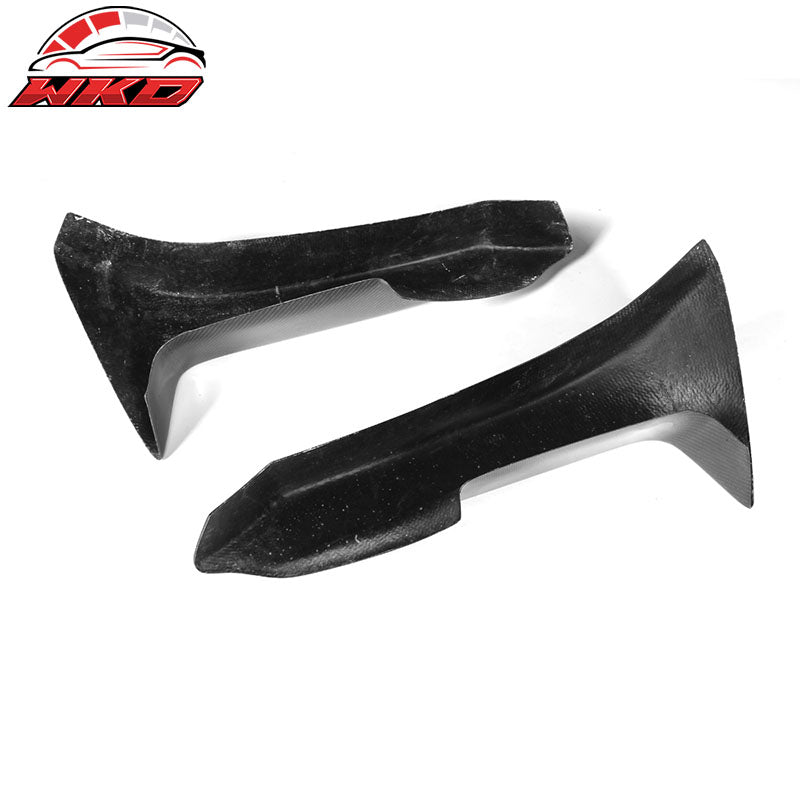 Fits 12-17 BMW F12 F13 MP Style Front Bumper Lip Splitters Matte Carbon Fiber