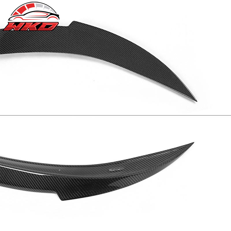 Fits 12-18 BMW F13/13-19 F06 6 Series Trunk Spoiler Wing V Style Carbon Fiber