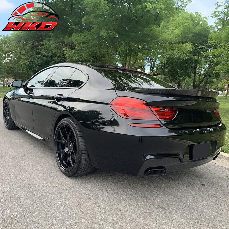 Fits 12-18 BMW F13/13-19 F06 6 Series Trunk Spoiler Wing V Style Carbon Fiber