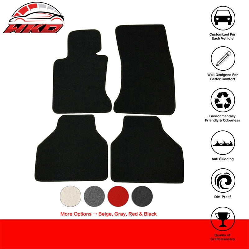 04-09 E65 7-Series 4Dr Floor Mats Front Rear Nylon FOR: (BMW)