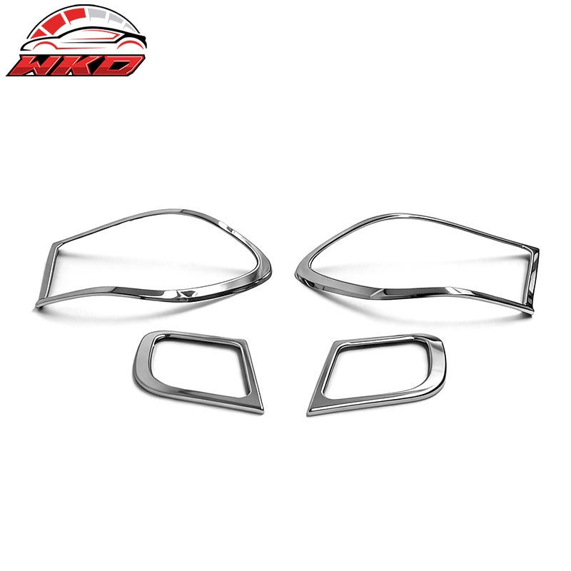 Wholesale 04-06 BMW E46 3-Series Coupe Chrome Tail Light Bezels Trim ABS 4PCS Set