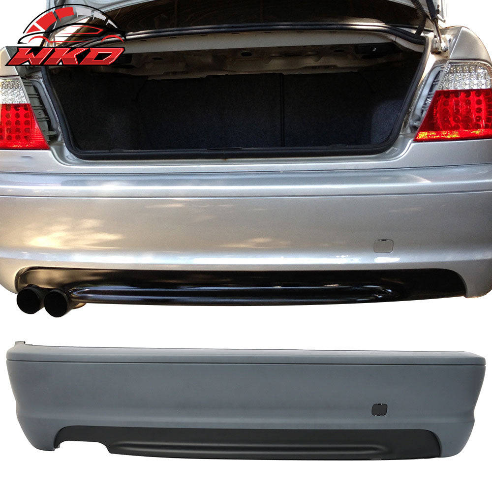 Fits 00-06 BMW E46 3-Series Coupe 2Dr MT M Sport Rear Bumper Cover Guard