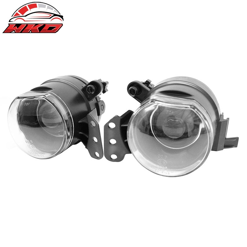 Fits 04-07 BMW E60 5 Series Front Bumper Fog Lights Lamp Clear Lens Assembly