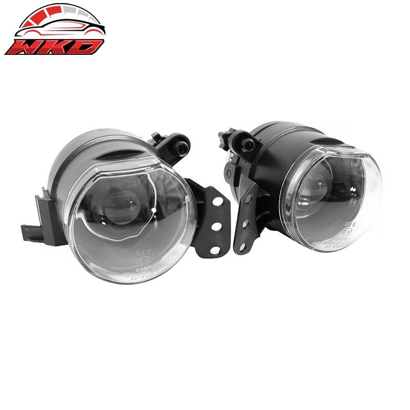 Fits 04-07 BMW E60 5 Series Front Bumper Fog Lights Lamp Clear Lens Assembly