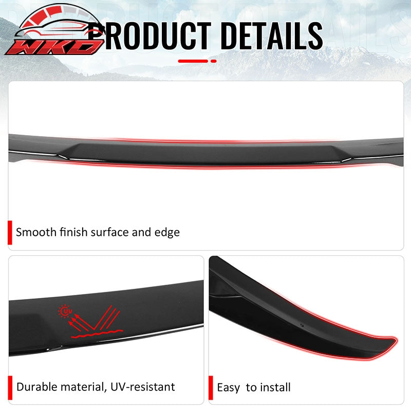 Fits 04-10 BMW E60 5 Series & M5 Sedan Gloss Black Trunk Spoiler ABS - M4 Style