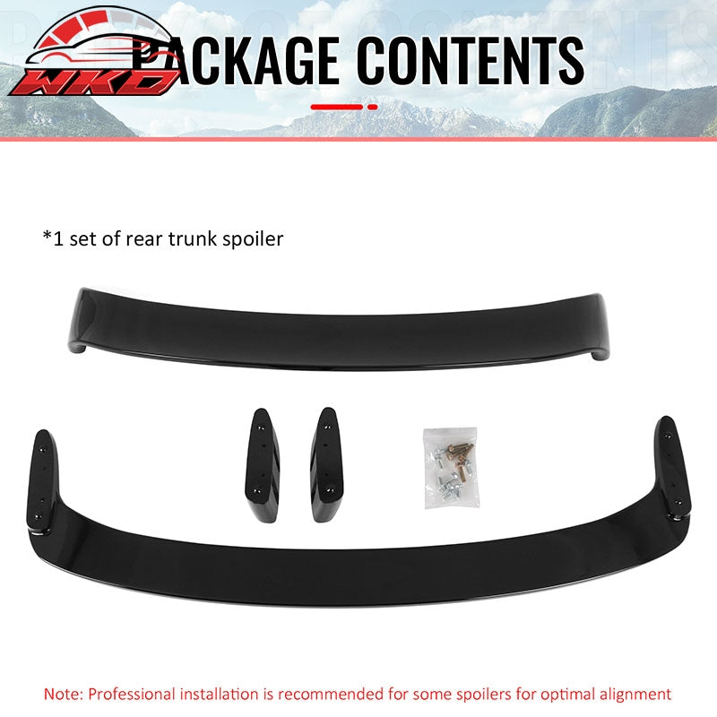 Fits 04-10 BMW E60 5 Series& M5 Sedan LTW GT Style Trunk Spoiler Gloss Black ABS