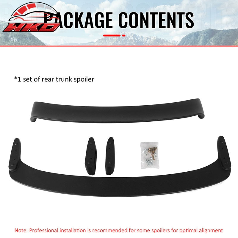 Fits 04-10 BMW E60 5 Series& M5 Sedan LTW GT Style Trunk Spoiler Matte Black ABS
