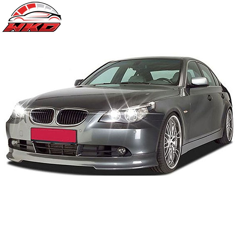 Fits 04-07 BMW E60 E61 5-Series C Style Front Bumper Chin Lip Matte Carbon Fiber
