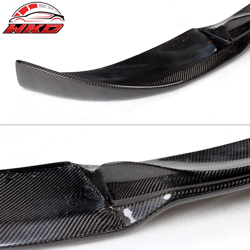 Fits 06-10 BMW 5 Series E60 M5 HM Style Front Bumper Lip Kit Matte Carbon Fiber