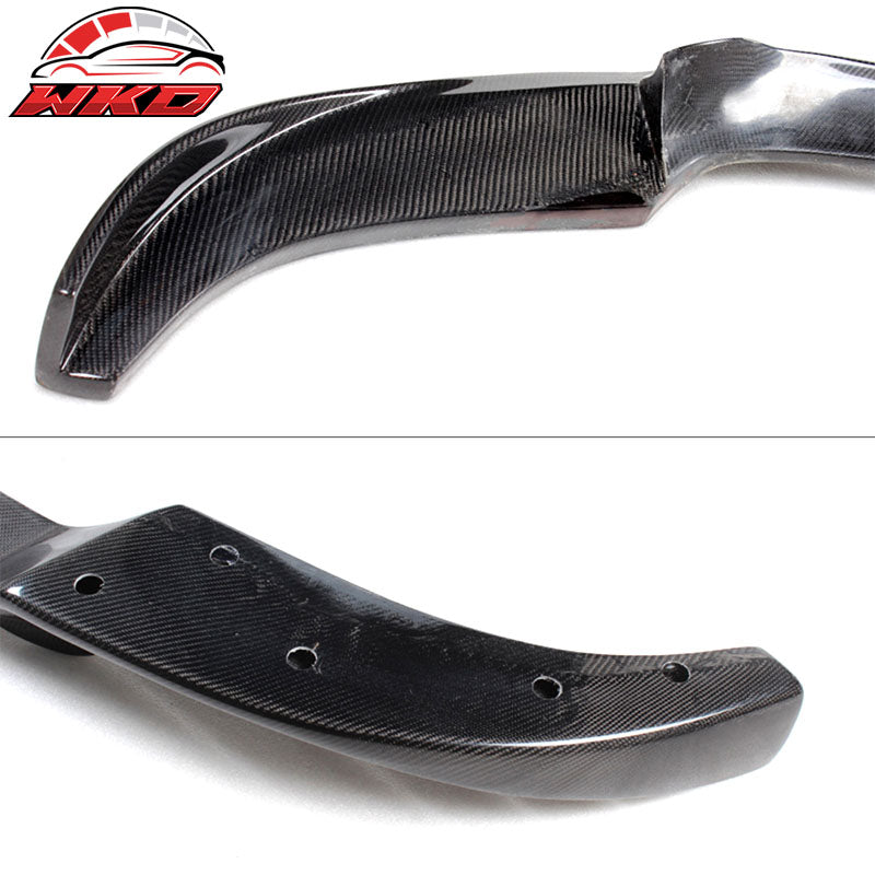 Fits 06-10 BMW 5 Series E60 M5 HM Style Front Bumper Lip Kit Matte Carbon Fiber