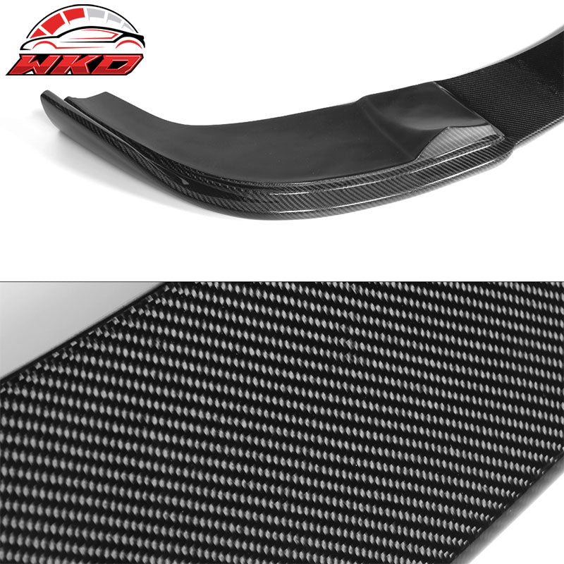Fits 04-10 BMW 5 E60 M Sport Non M5 HM Style Front Bumper Lip Matte Carbon Fiber