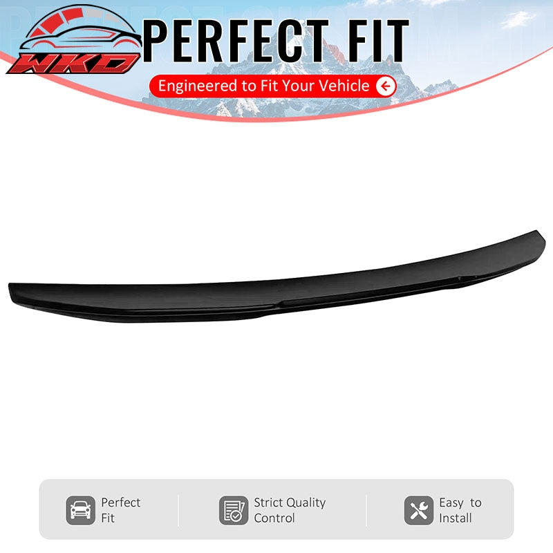 Wholesale 04-10 BMW E60 M5 Sedan PSM Style Matte Black Rear Trunk Spoiler Wing ABS - Wikond Auto