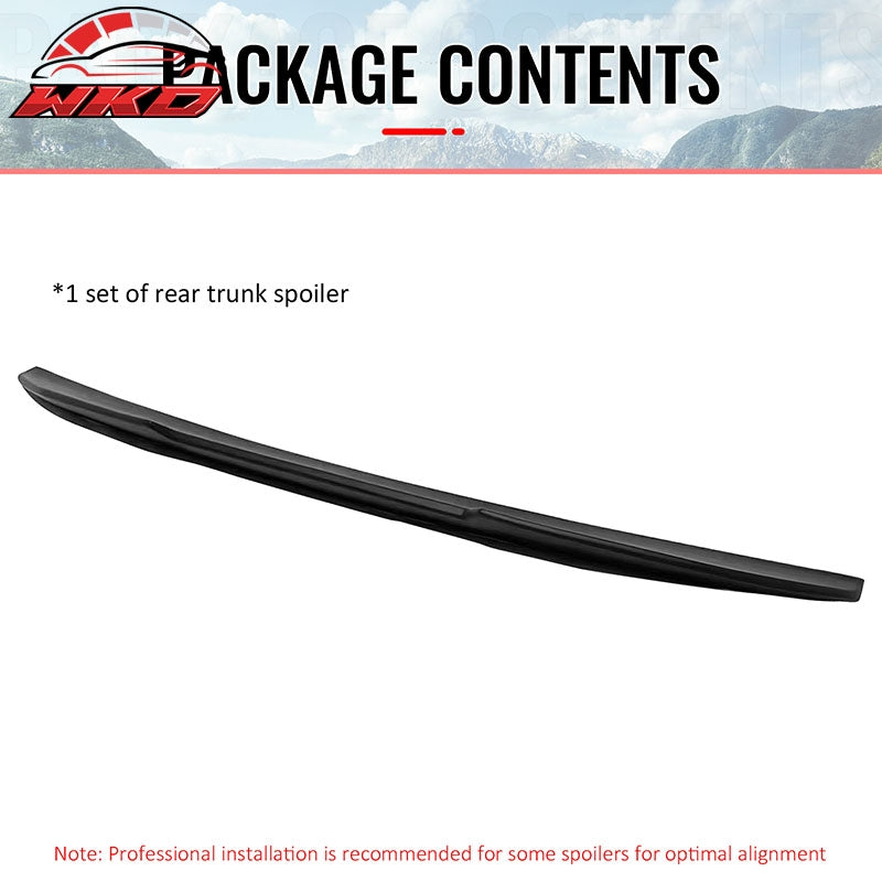 Wholesale 04-10 BMW E60 M5 Sedan PSM Style Matte Black Rear Trunk Spoiler Wing ABS - Wikond Auto