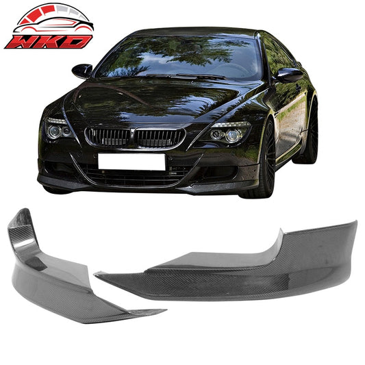 Wholesale 06-10 BMW E63 E64 M6 A Front Bumper Lip Matte Carbon Fiber