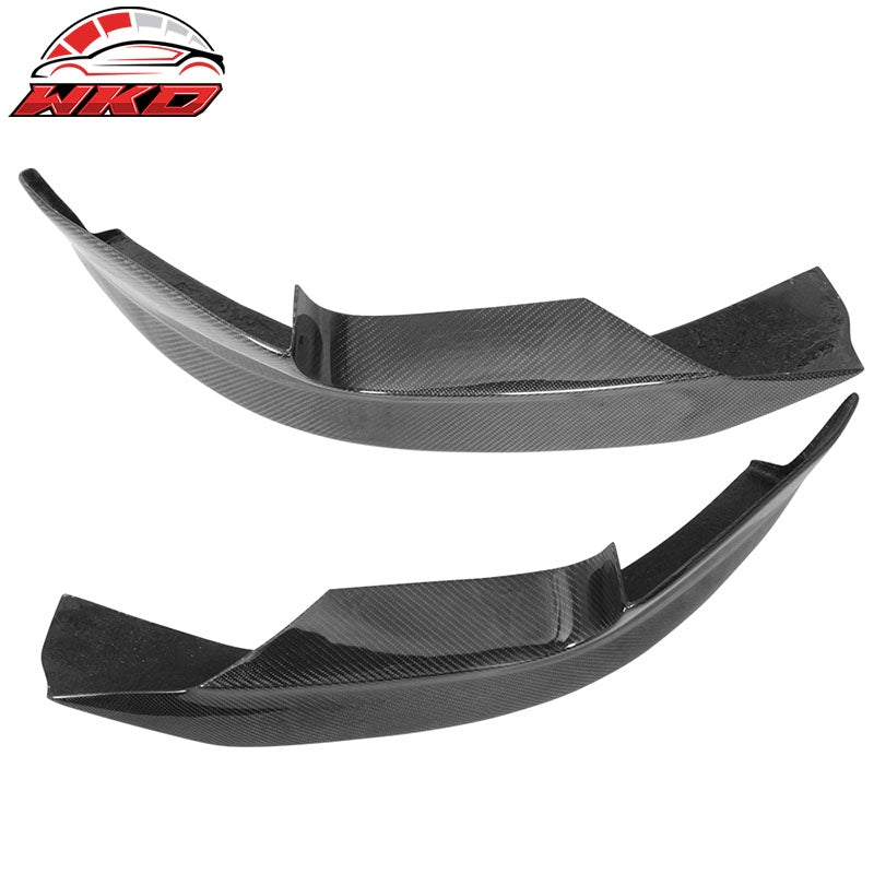 Fits 06-10 BMW E63 E64 M6 A Style Front Bumper Lip Splitters 2PC - Carbon Fiber